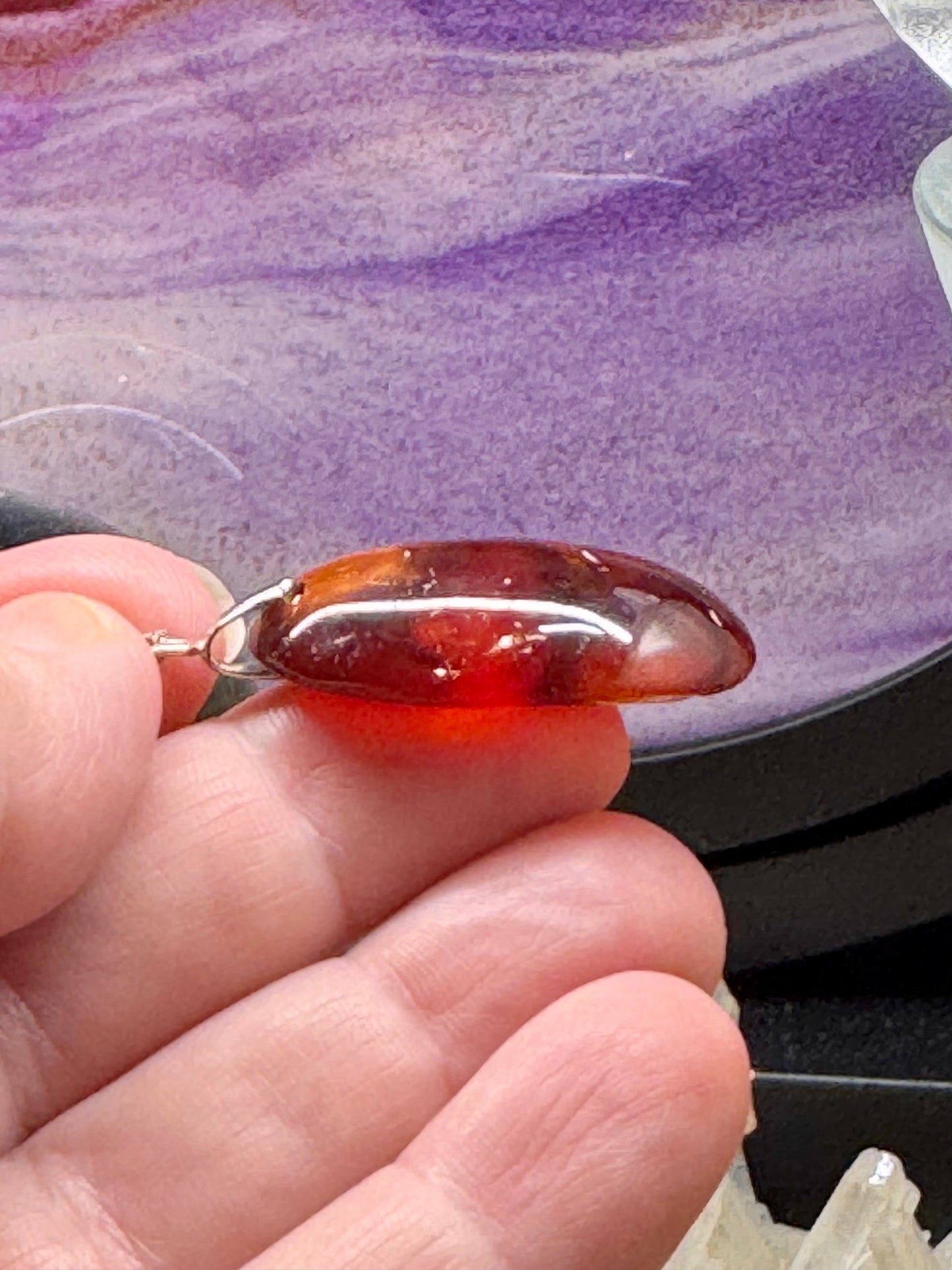 Pendentif de cornaline