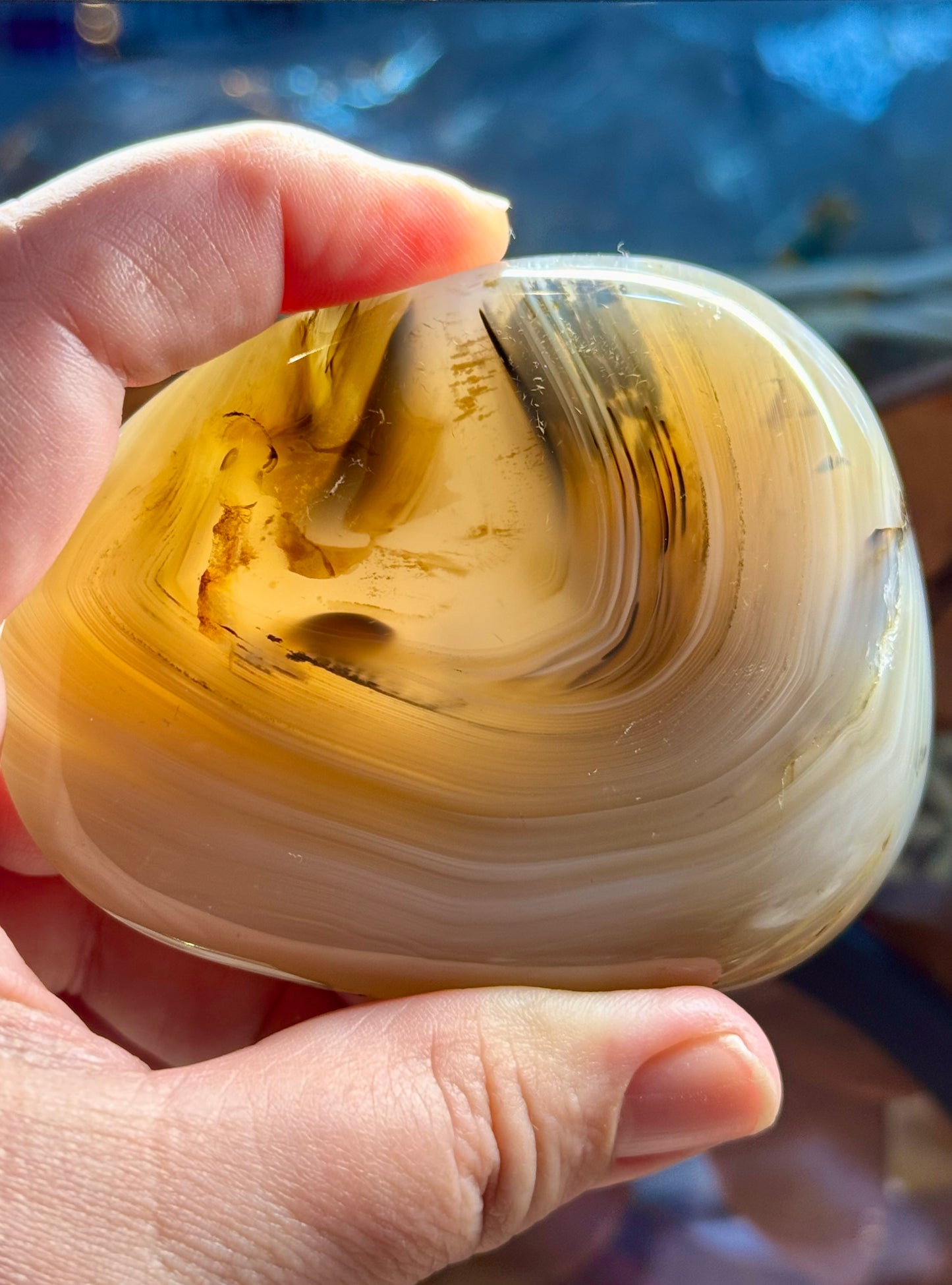 Galet d’Agate Dentritique