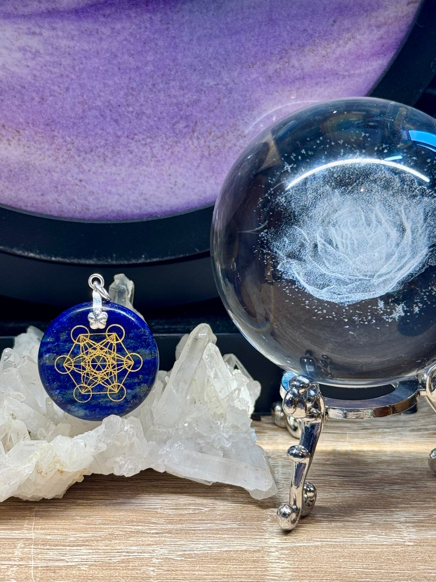 Pendentif de lapis Lazuli Métatron