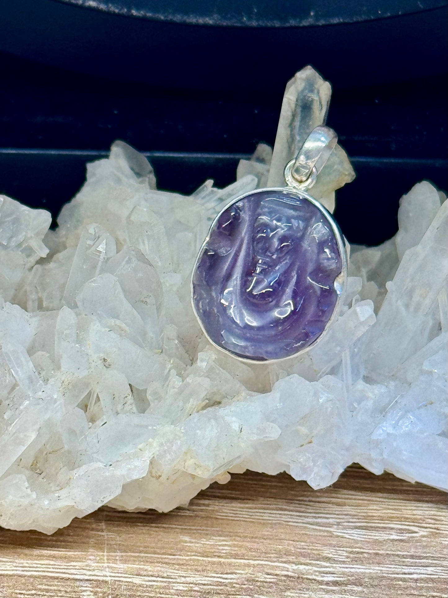 Pendentif artisanal Ganesh en Améthyste