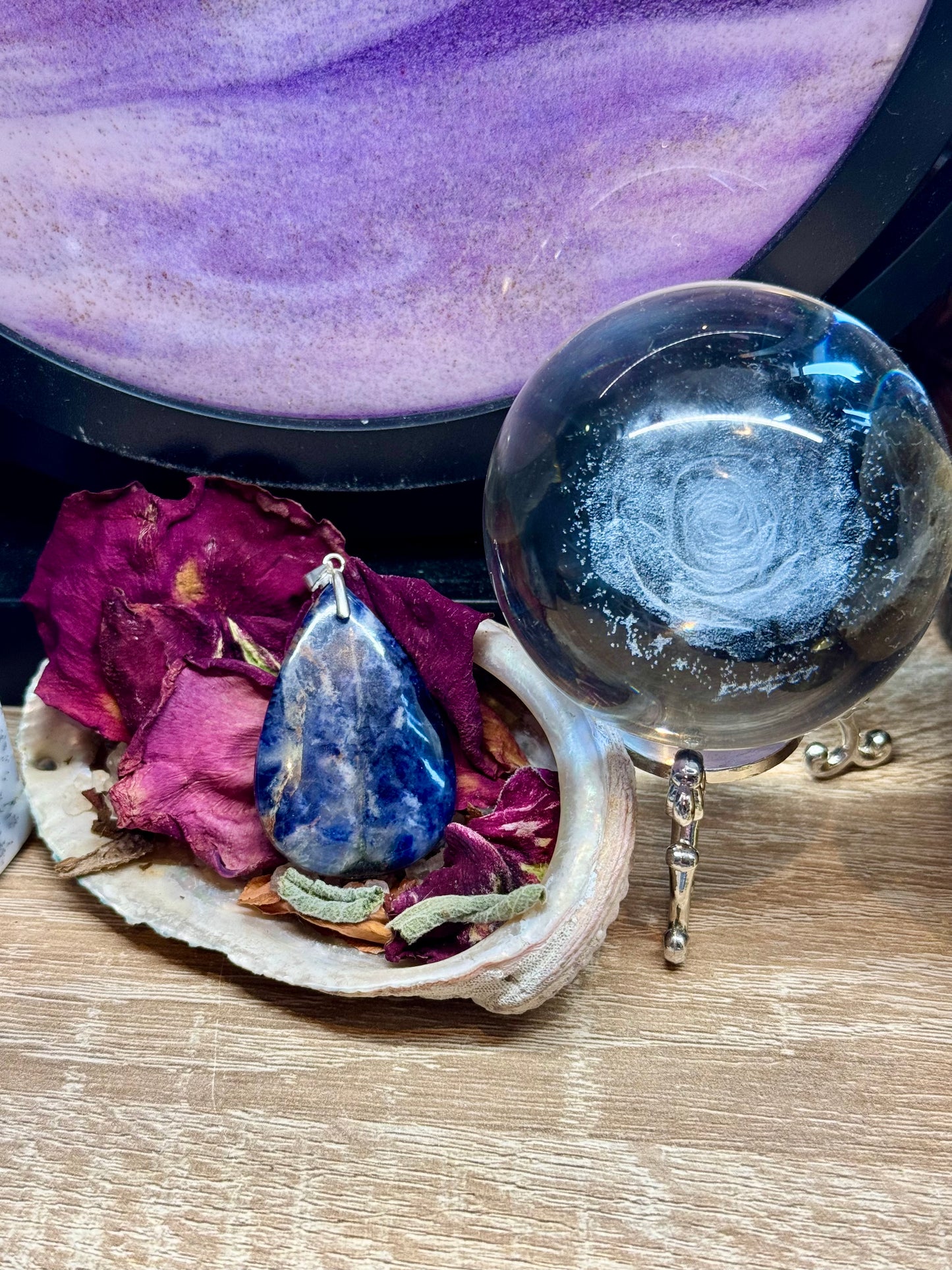 Pendentif en Sodalite