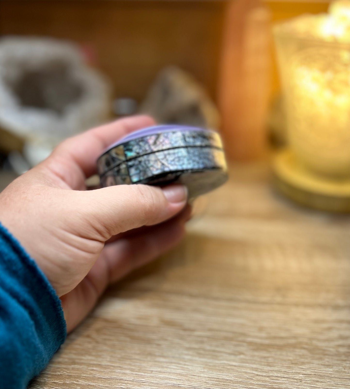 Boîte à bijoux coquillage et abalone