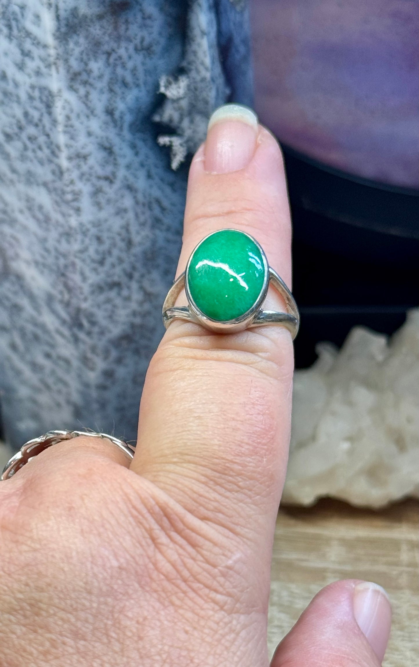 Bague en Jade T56