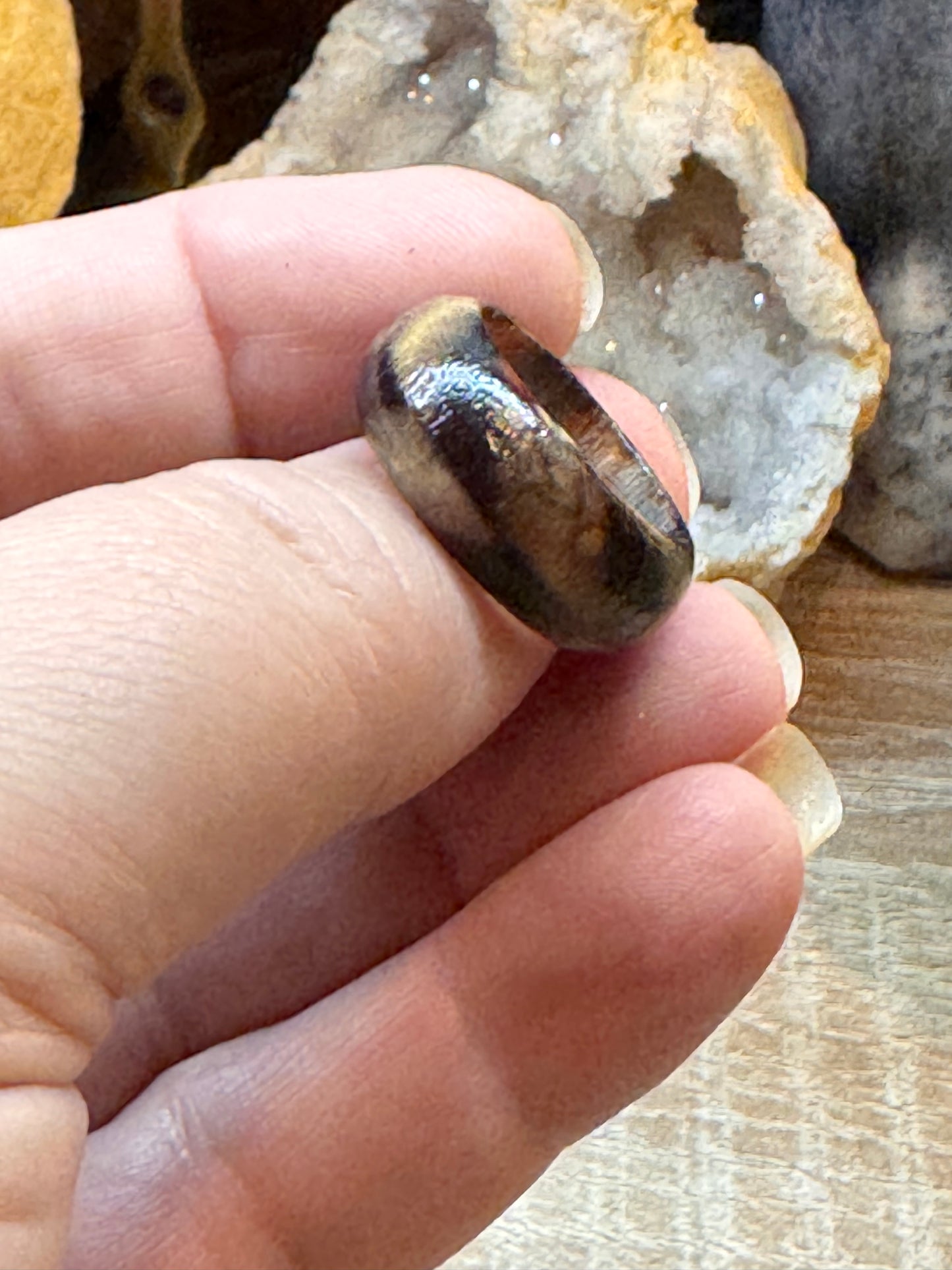 Bague fantaisie en bois