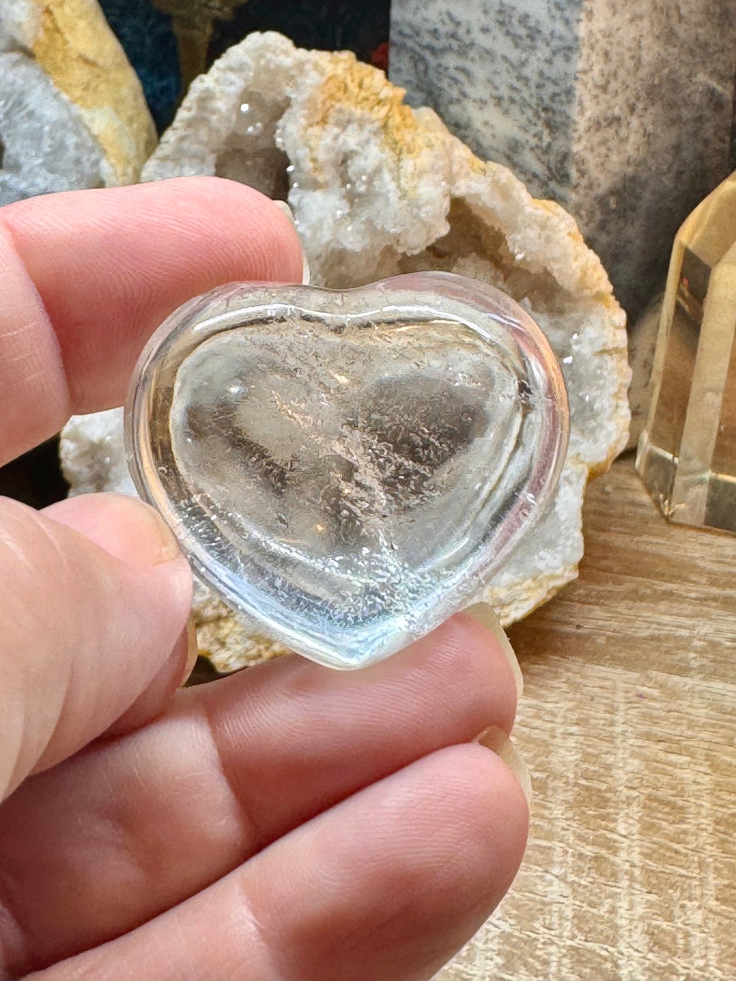 Cœur de cristal de roche