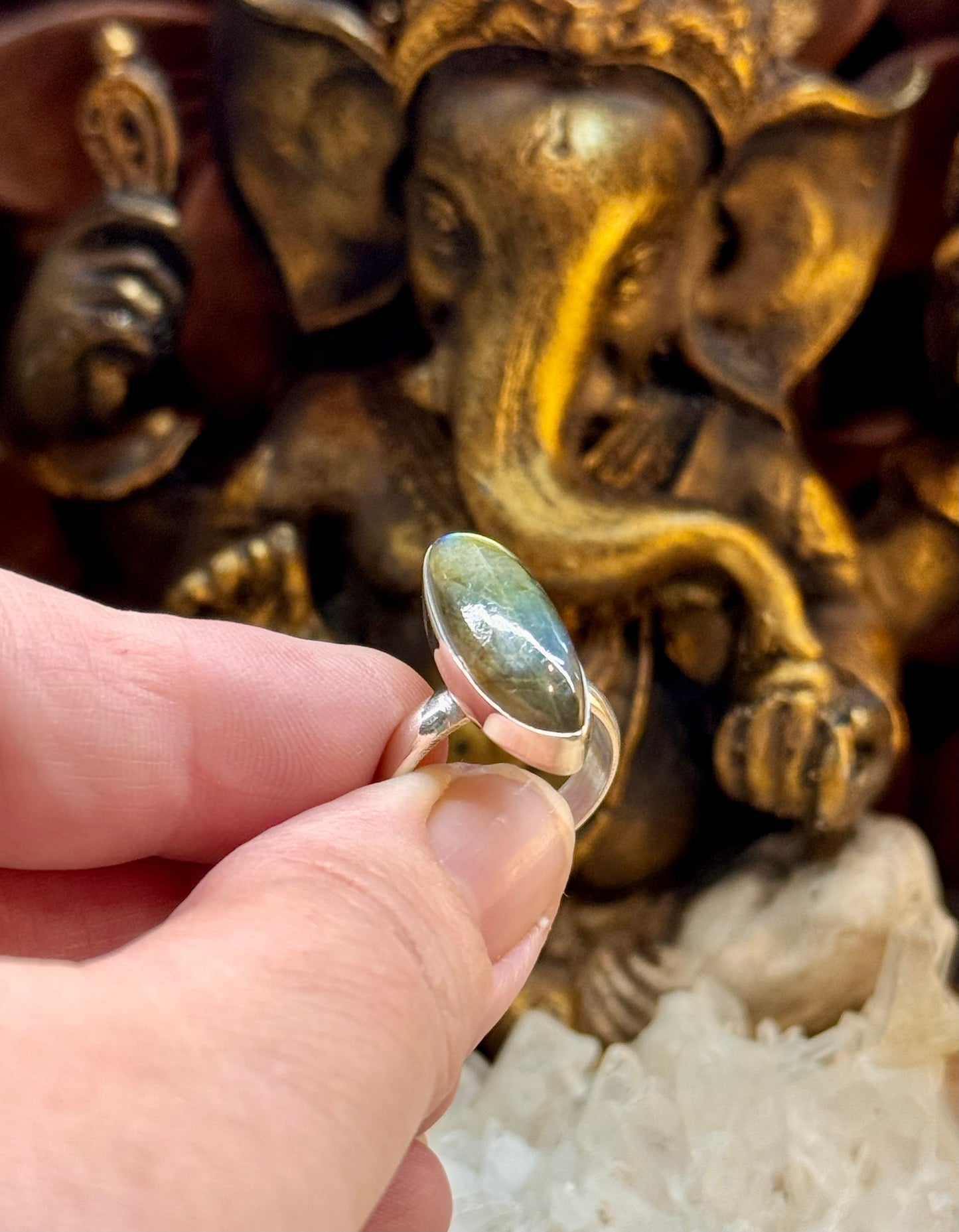 Bague labradorite