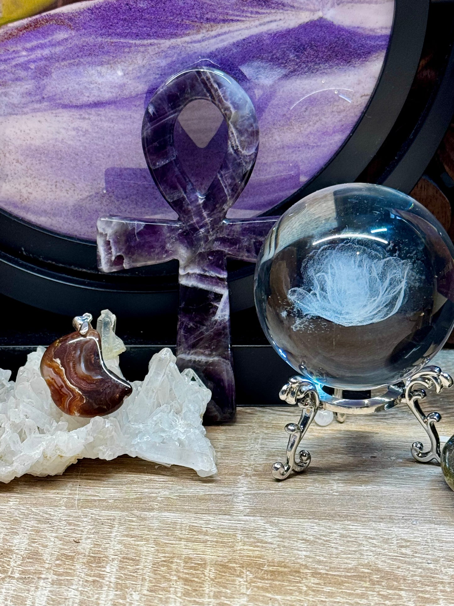 Pendentif d’agate feu