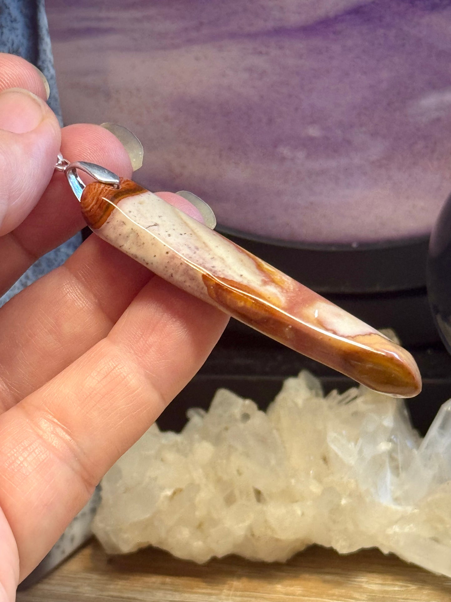 Pendentif de Jaspe Polychrome