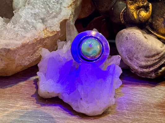 Bague en ambre T51