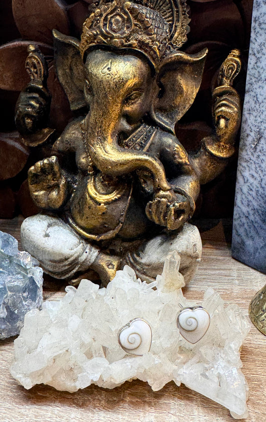 Boucles d’oreilles cœur Œil de Shiva