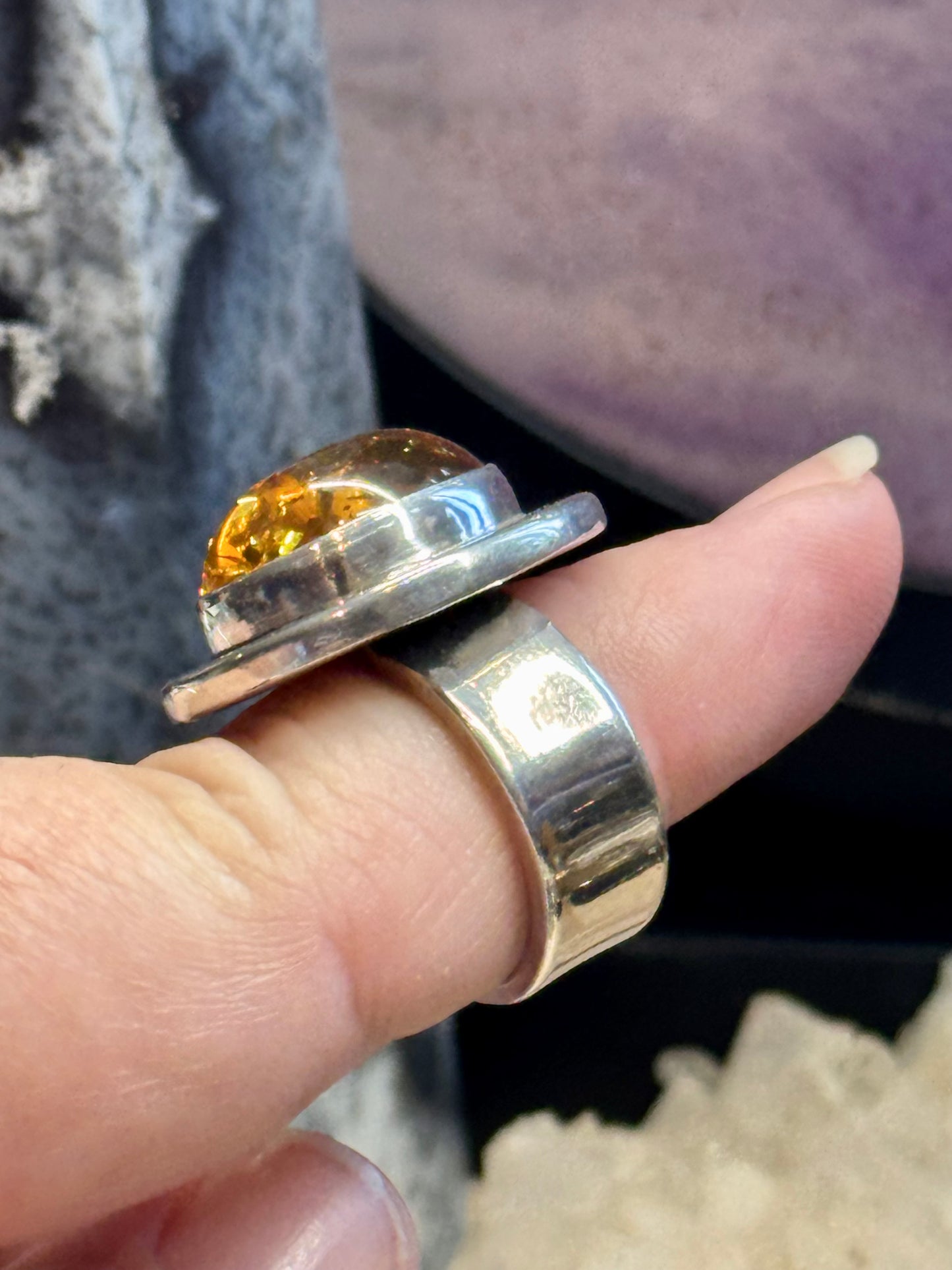 Bague en Ambre T53