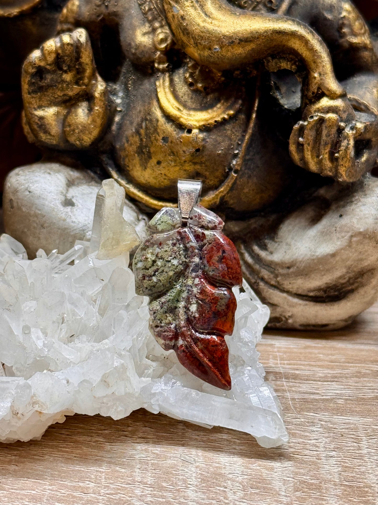 Pendentif d’agate mousse n.8