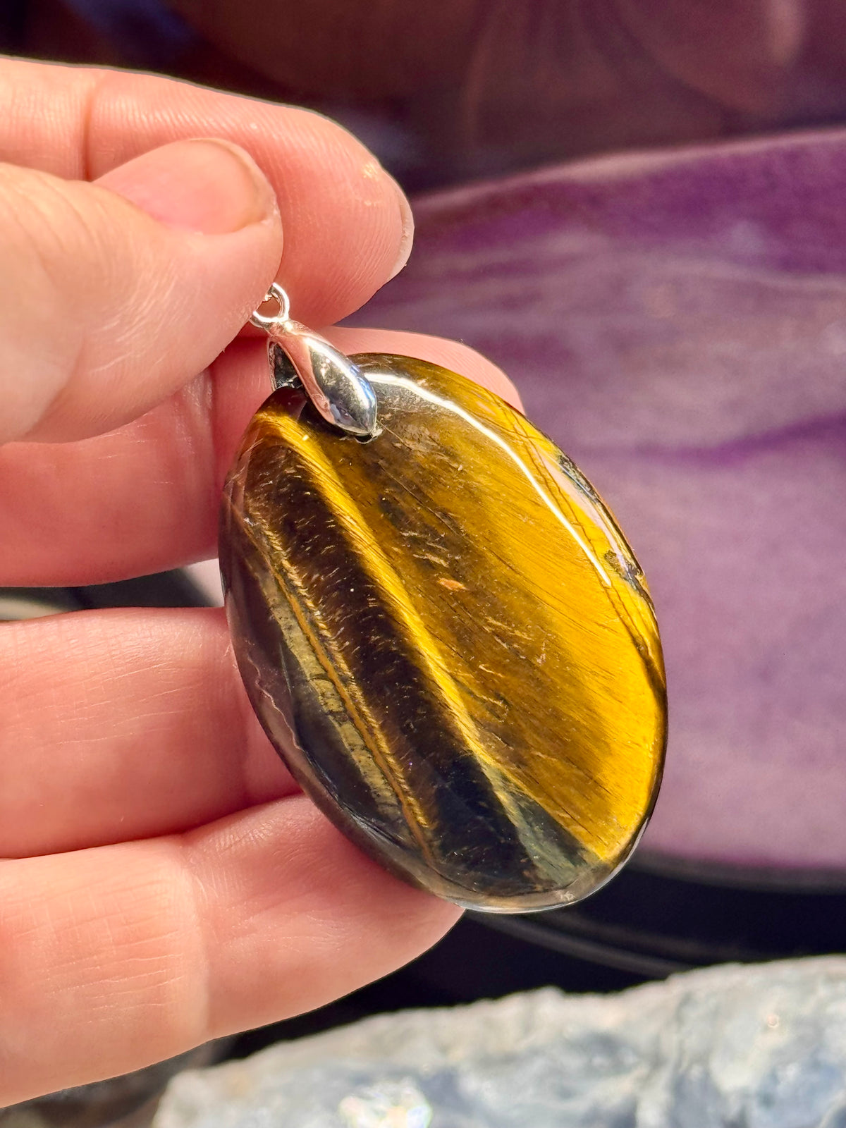 Pendentif Oeil de Tigre