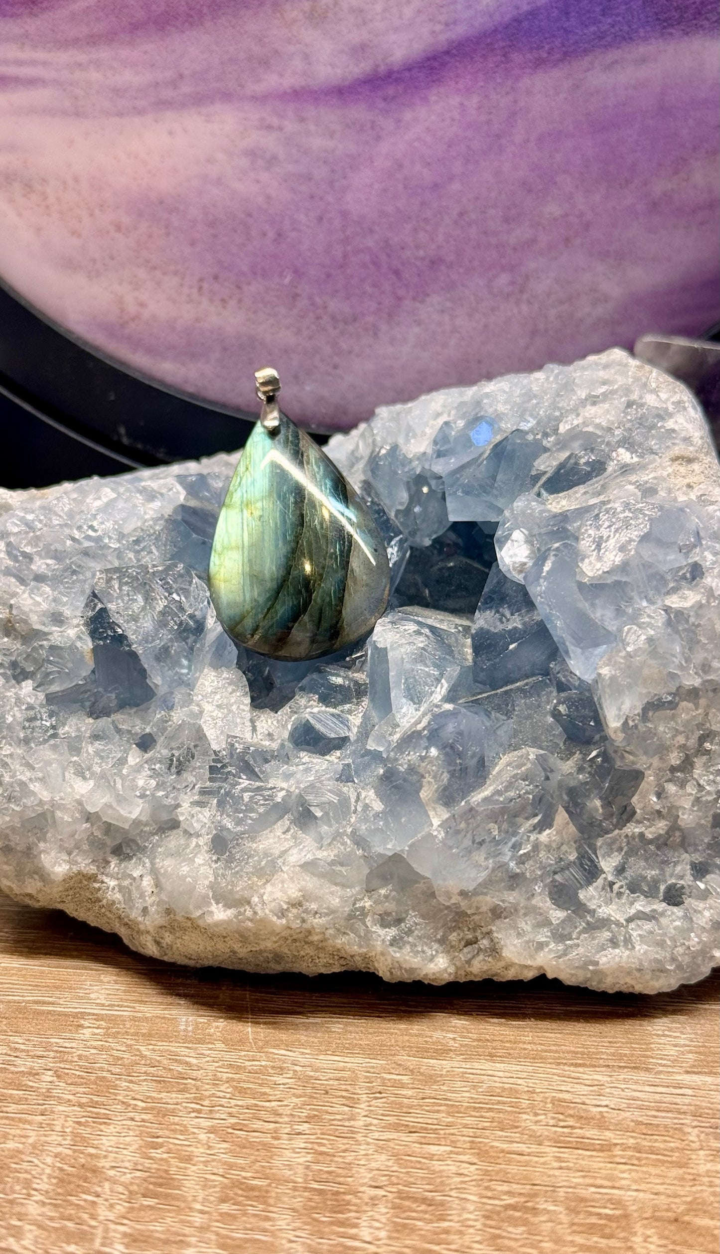 Pendentif de Labradorite goutte