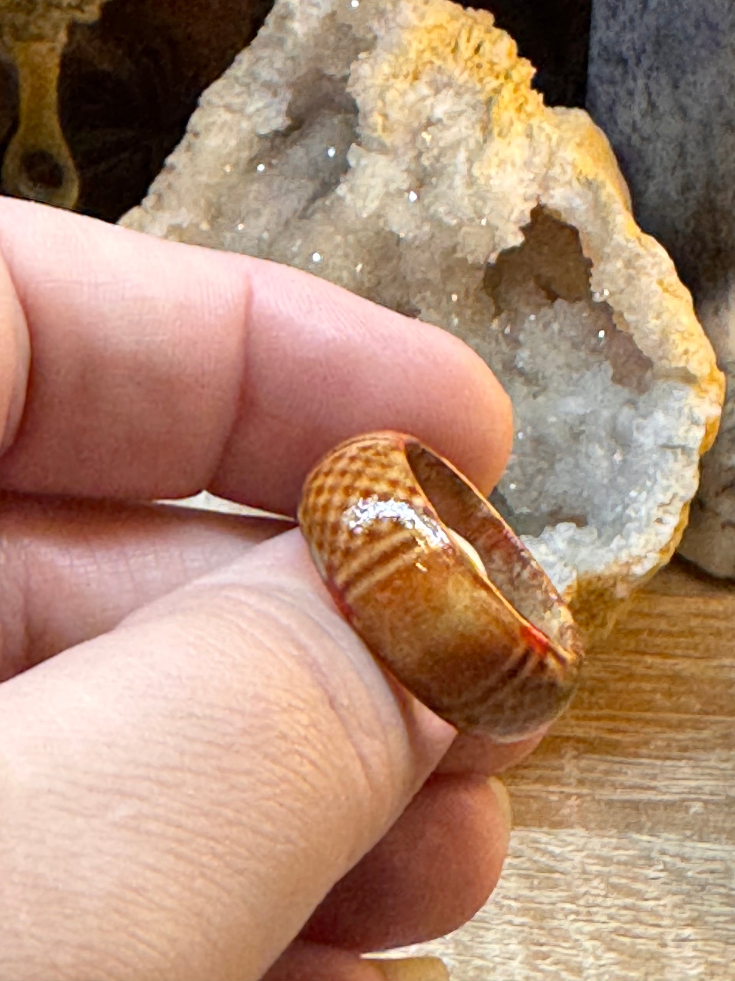 Bague fantaisie en bois