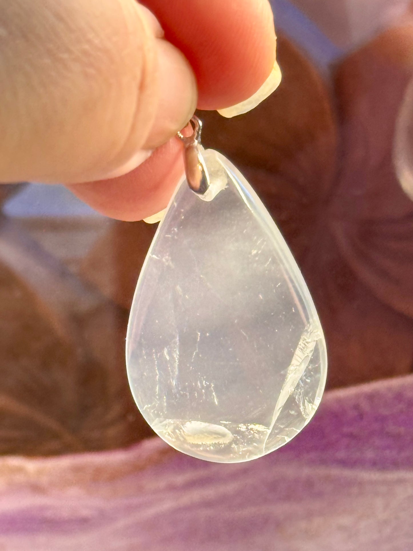 Pendentif de Quartz Laiteux