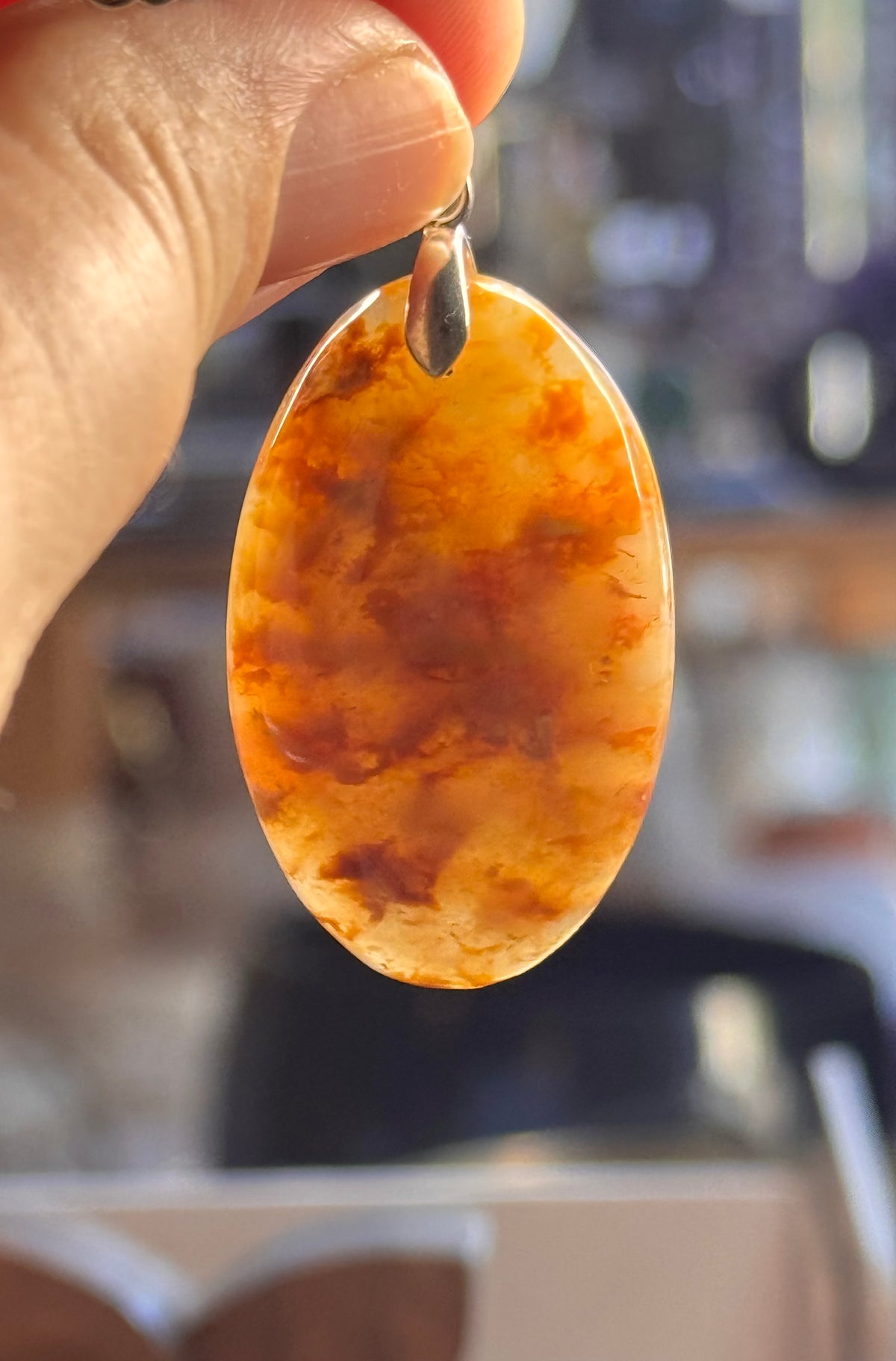 Pendentif d’Agate Rouge