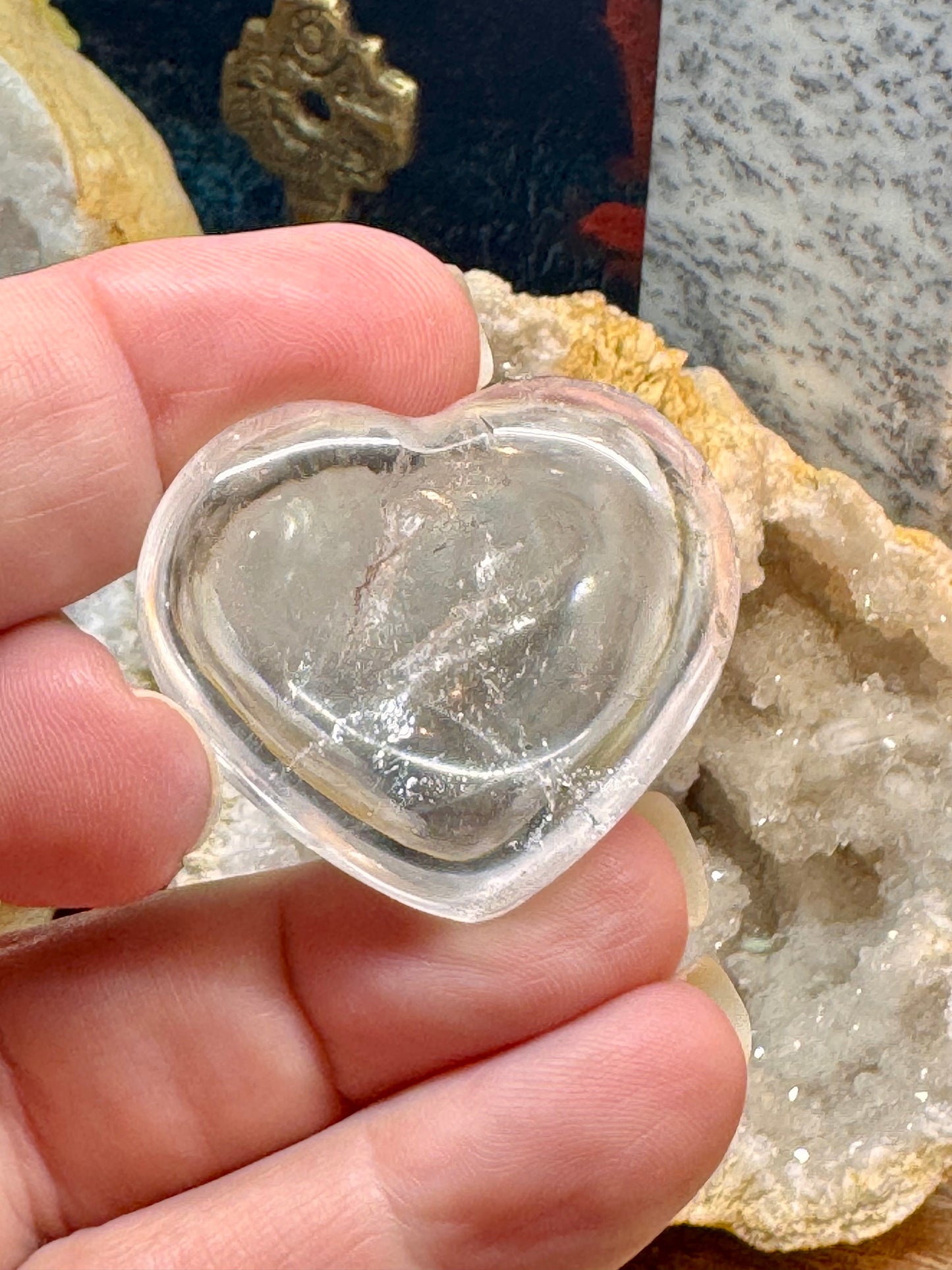 Cœur de cristal de roche