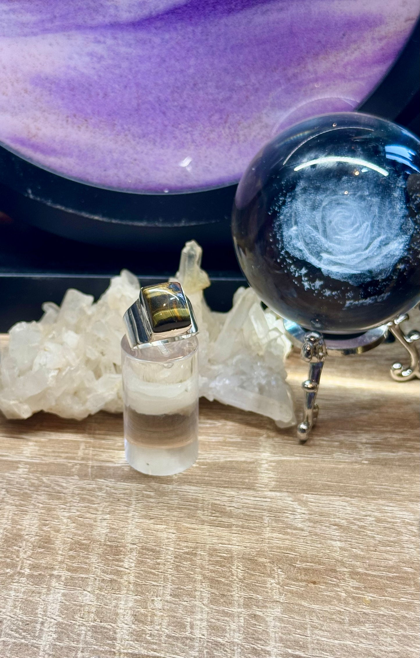 Bague Oeil de Tigre/Faucon