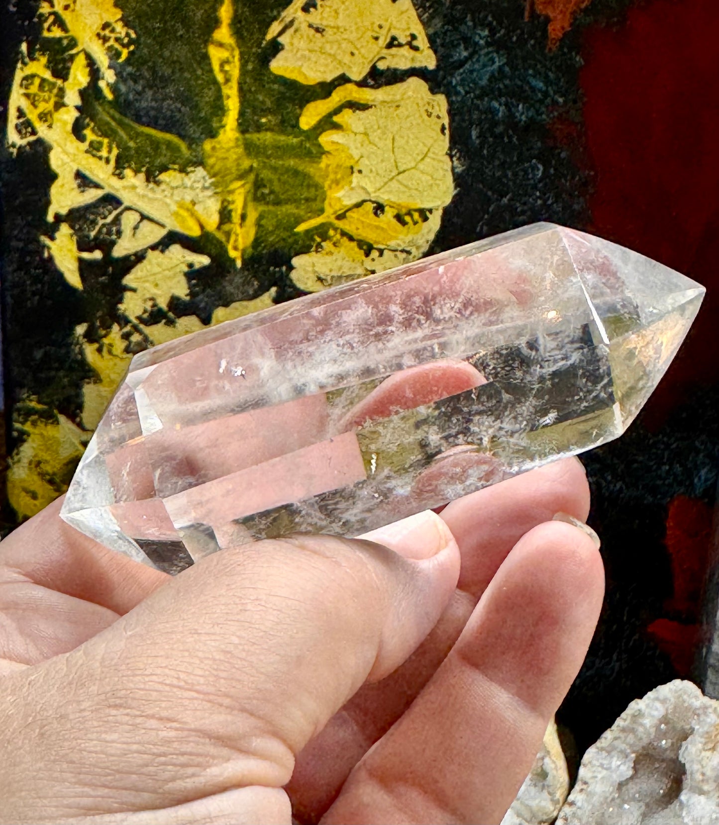 Pointe biterminée de quartz cristal
