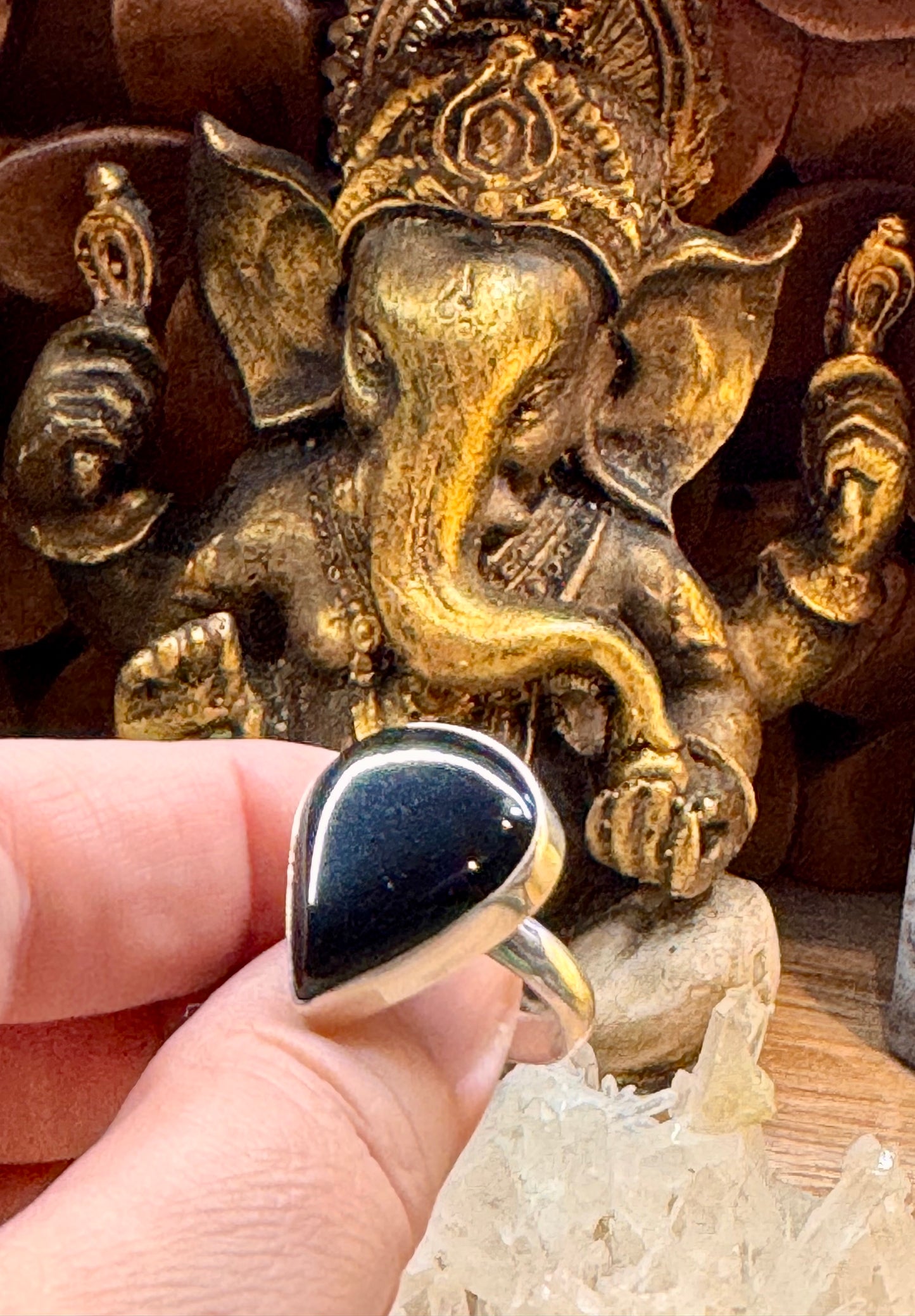 Bague Onyx noir