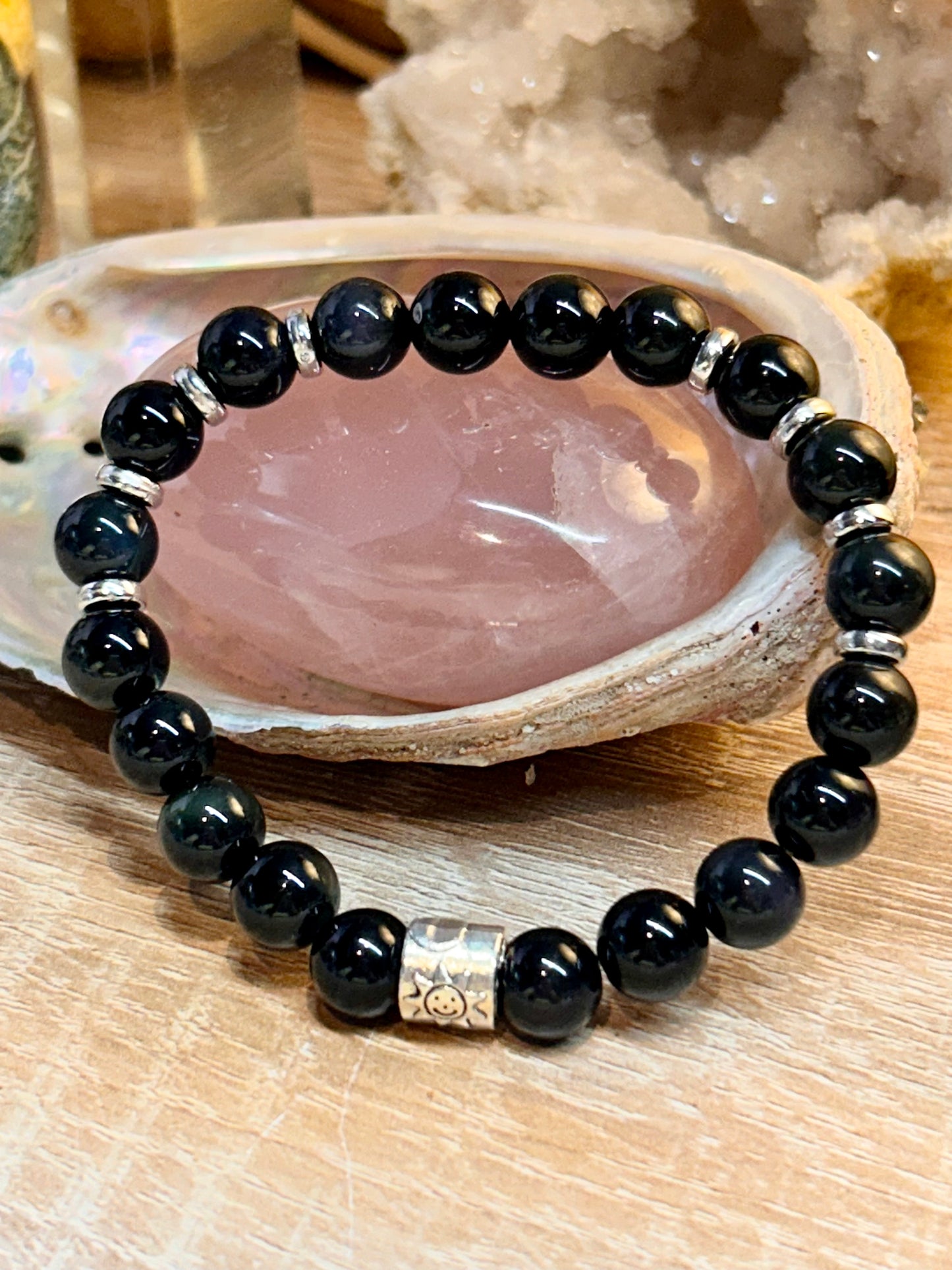 Bracelet d’obsidienne oeil céleste