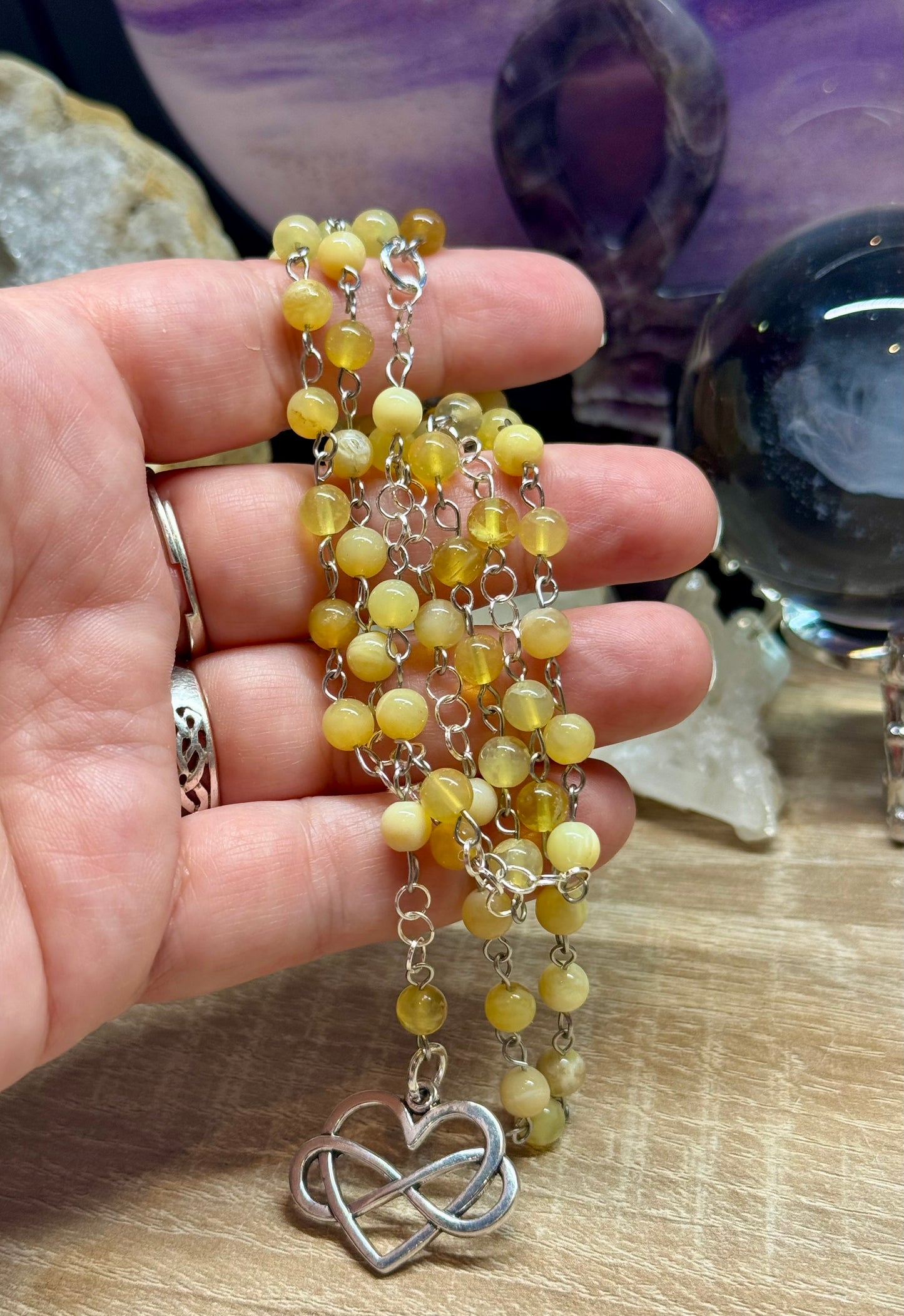 Rosaire en Opale Jaune