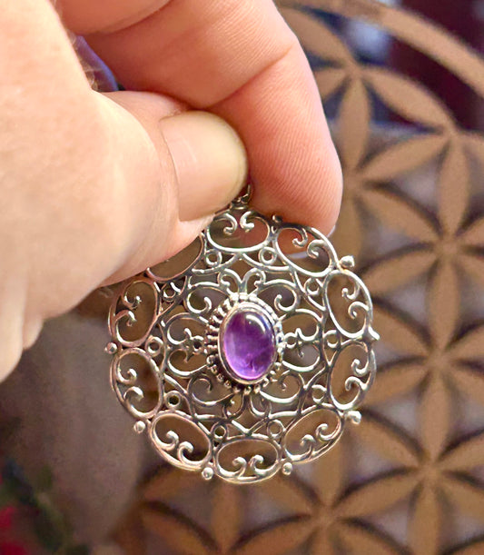 Pendentif d’améthyste
