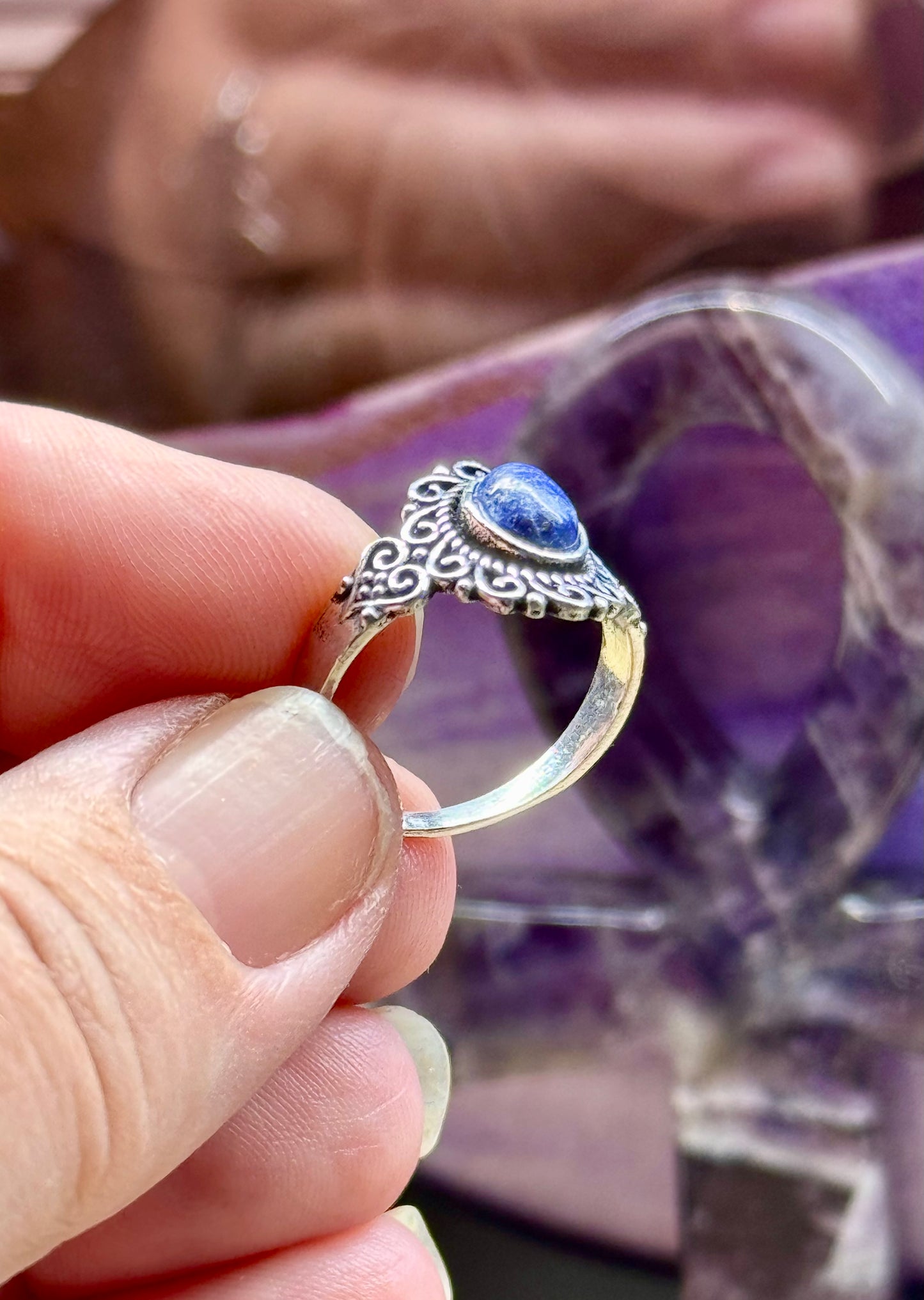 Bague Lapis Lazuli en argent T54