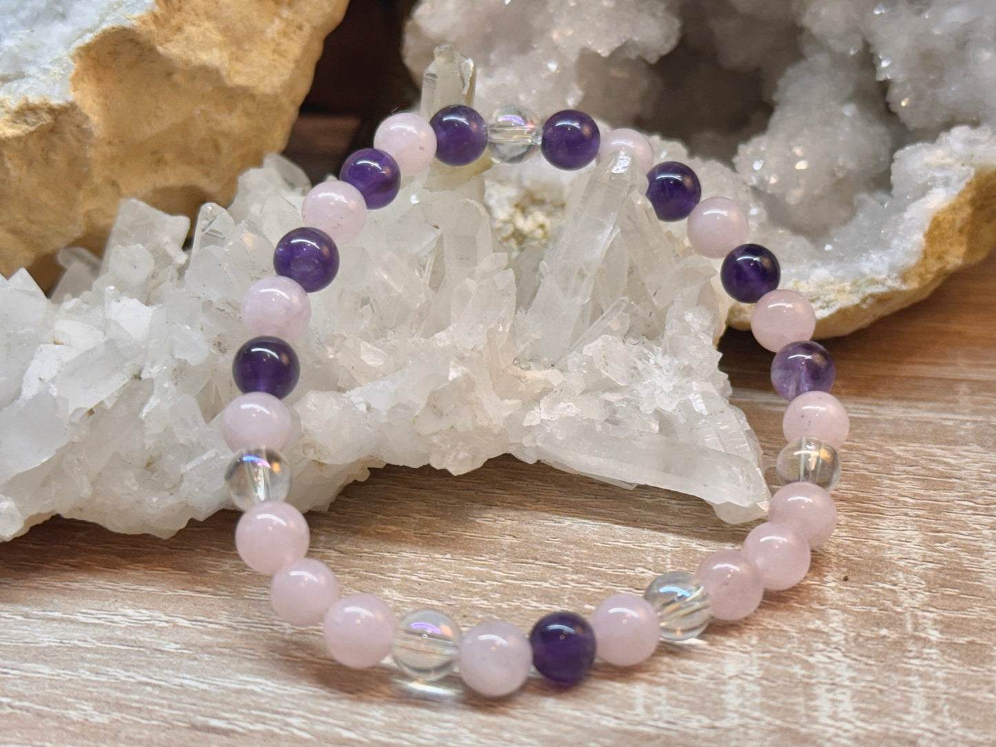 Bracelet "Amour Inconditionnel, Paix et Tranquillité"