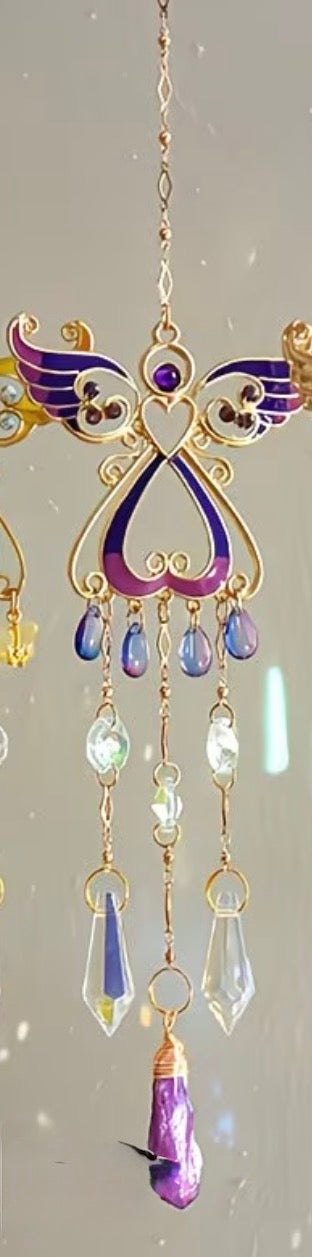 Capteur solaire Ange violet