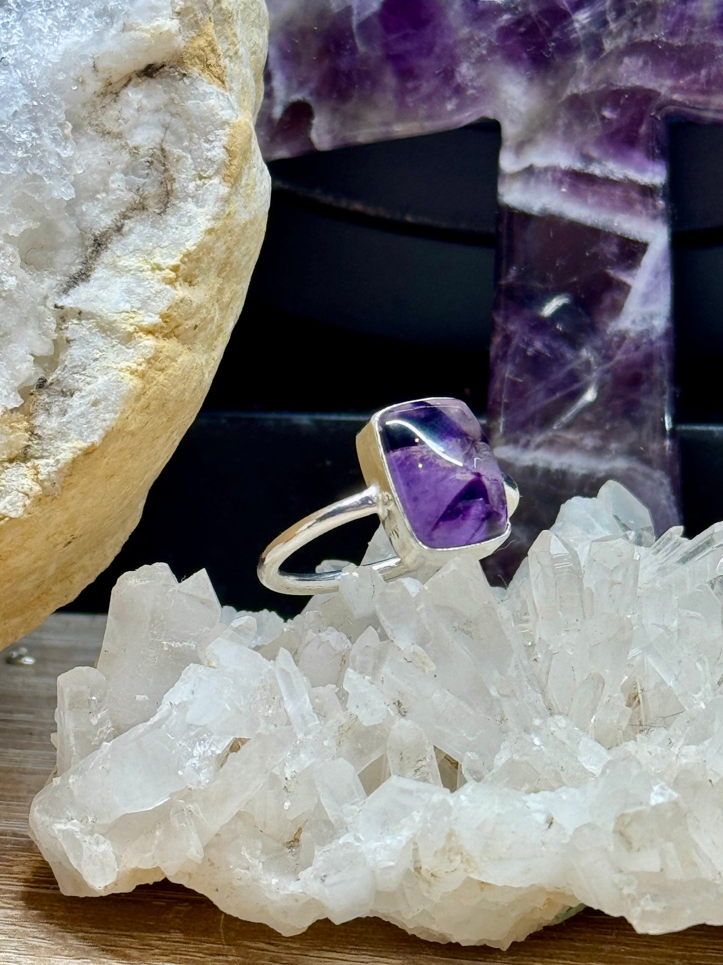 Bague Améthyste en argent