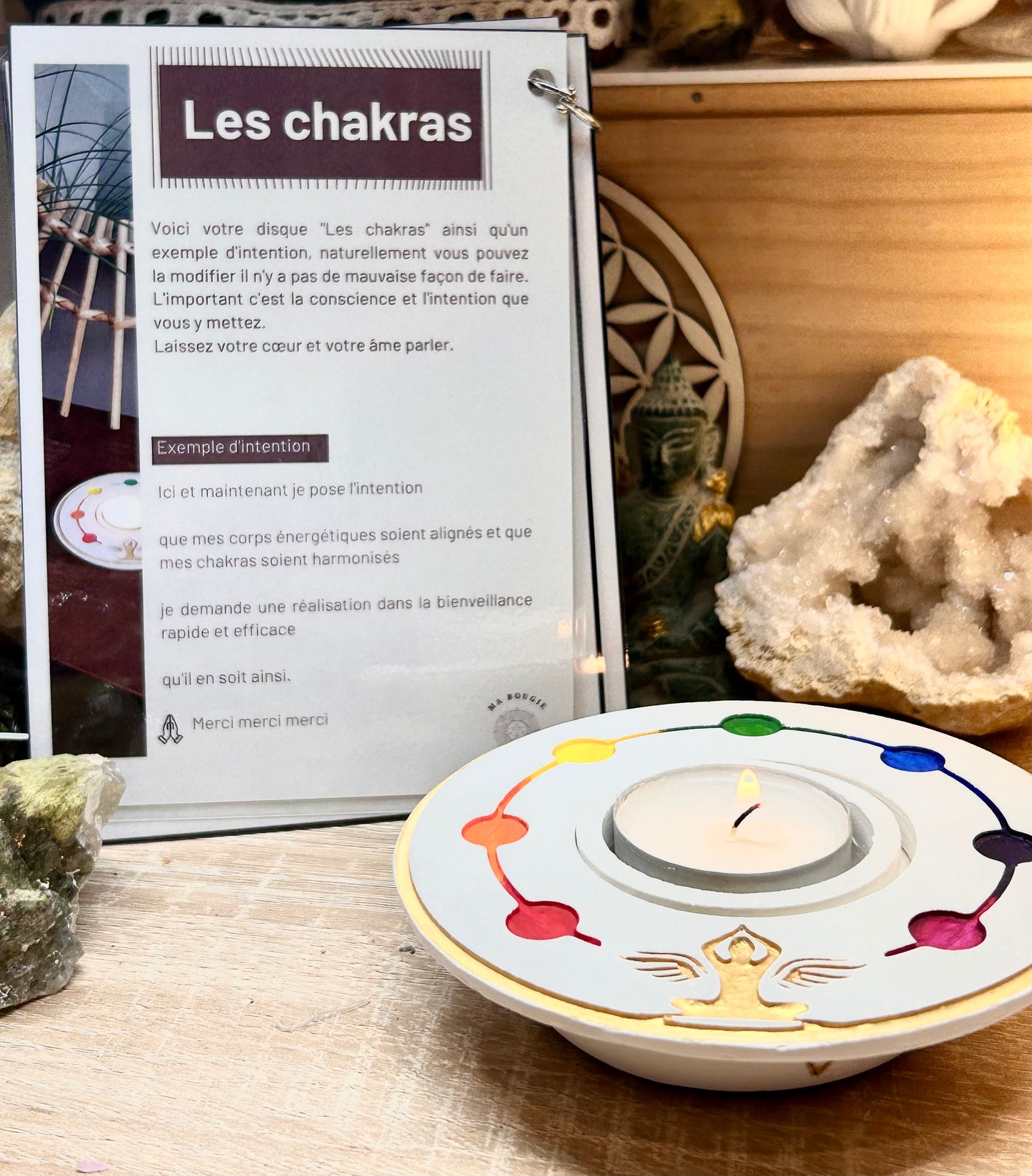 Ma bougie d’intention "les chakras"