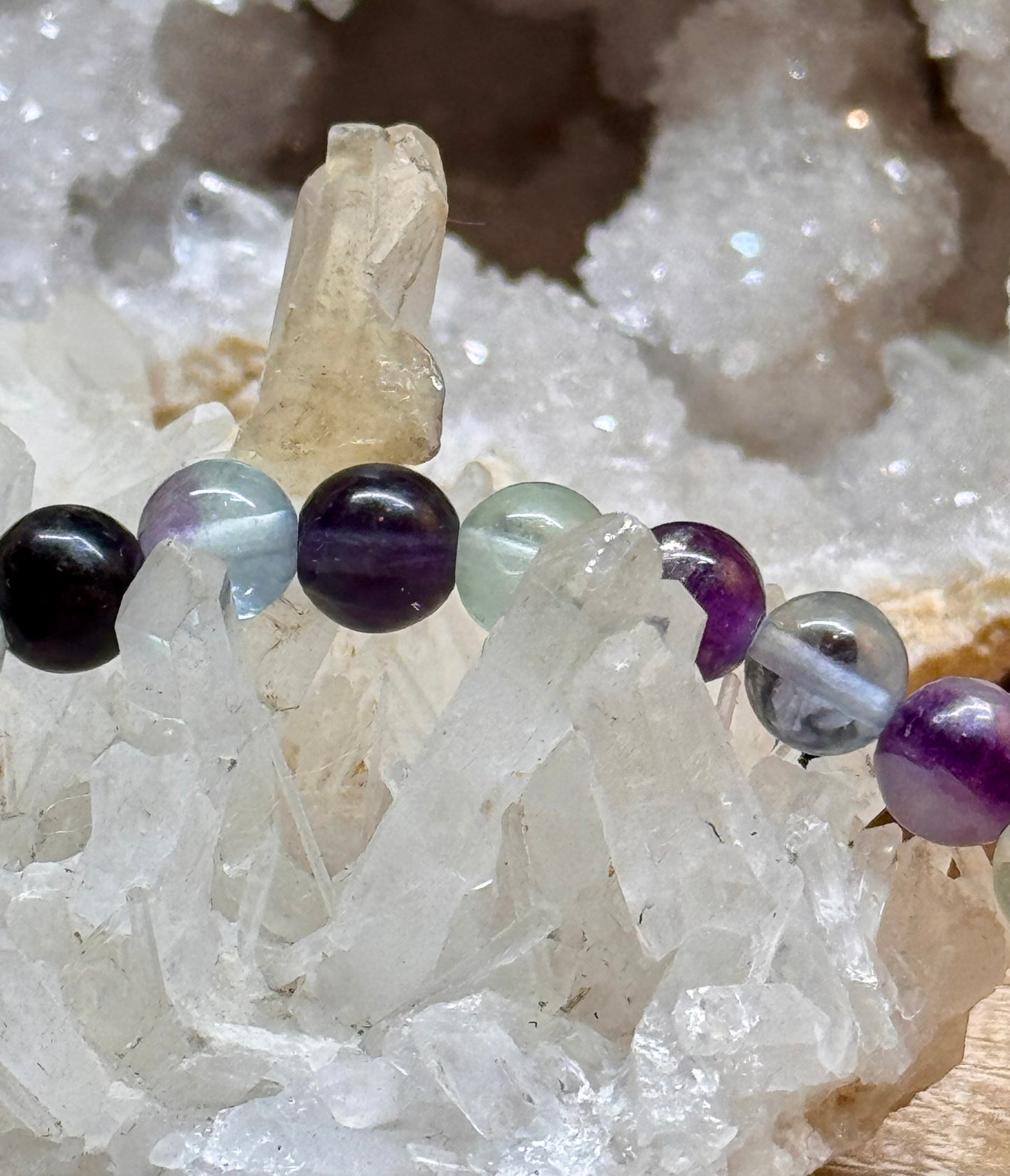 Bracelet de fluorine "Concentration et Liberté"