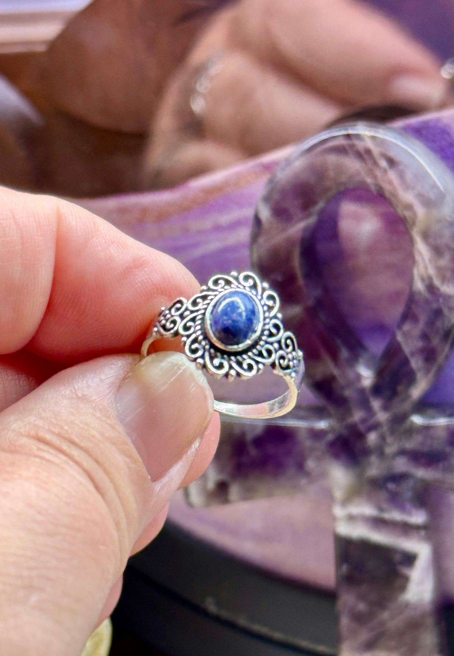 Bague Lapis Lazuli en argent T54