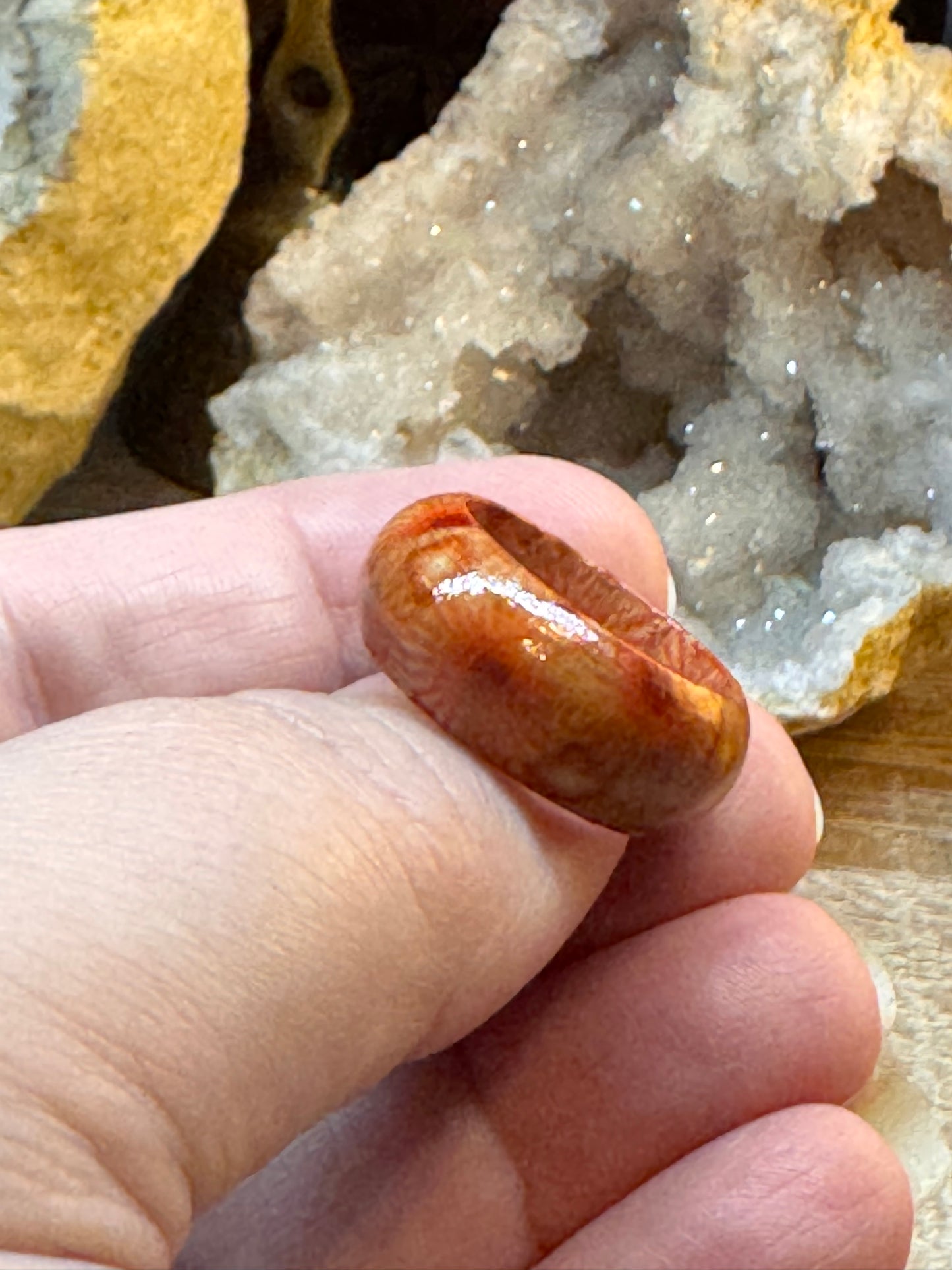 Bague fantaisie en bois