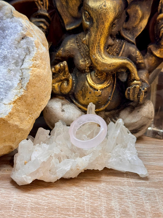 Anneau en Quartz Rose