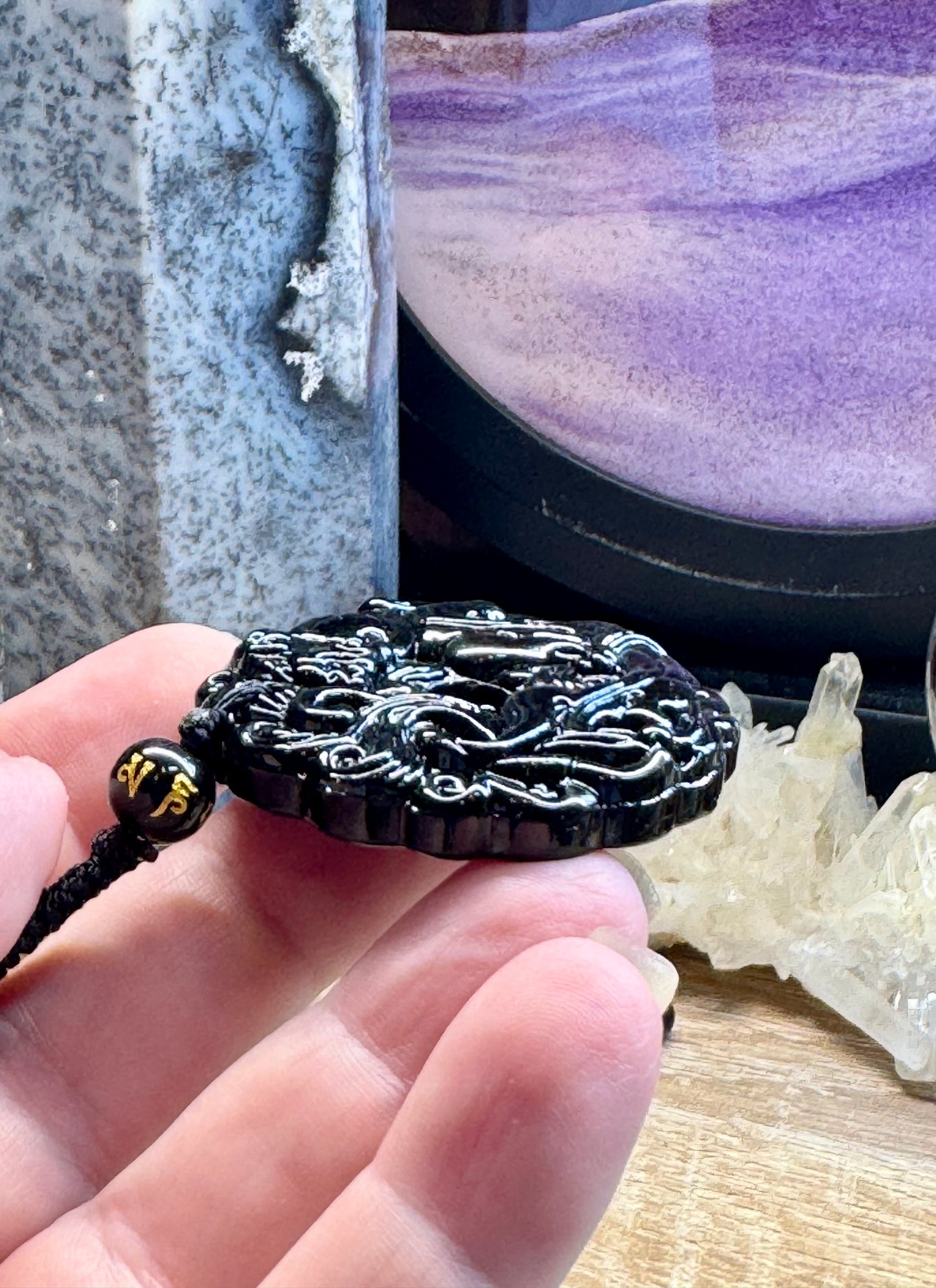 Pierre Pi Obsidienne Noire Pi Xiu