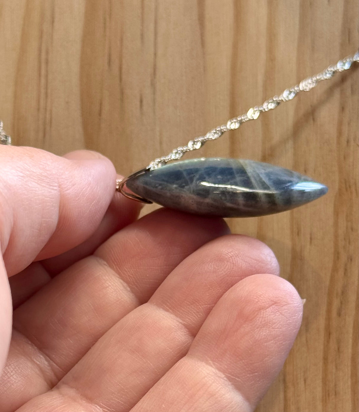 Pendentif de Labradorite bélière 925