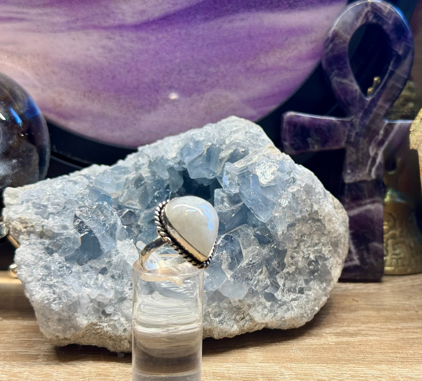 Bague de Pierre de Lune T53