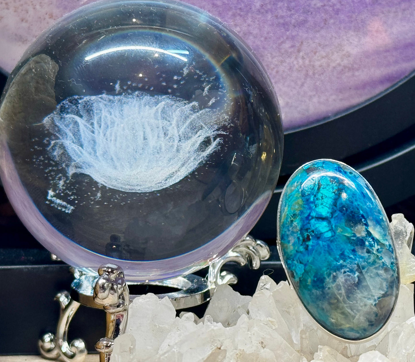 Bague Chrysocolle T54