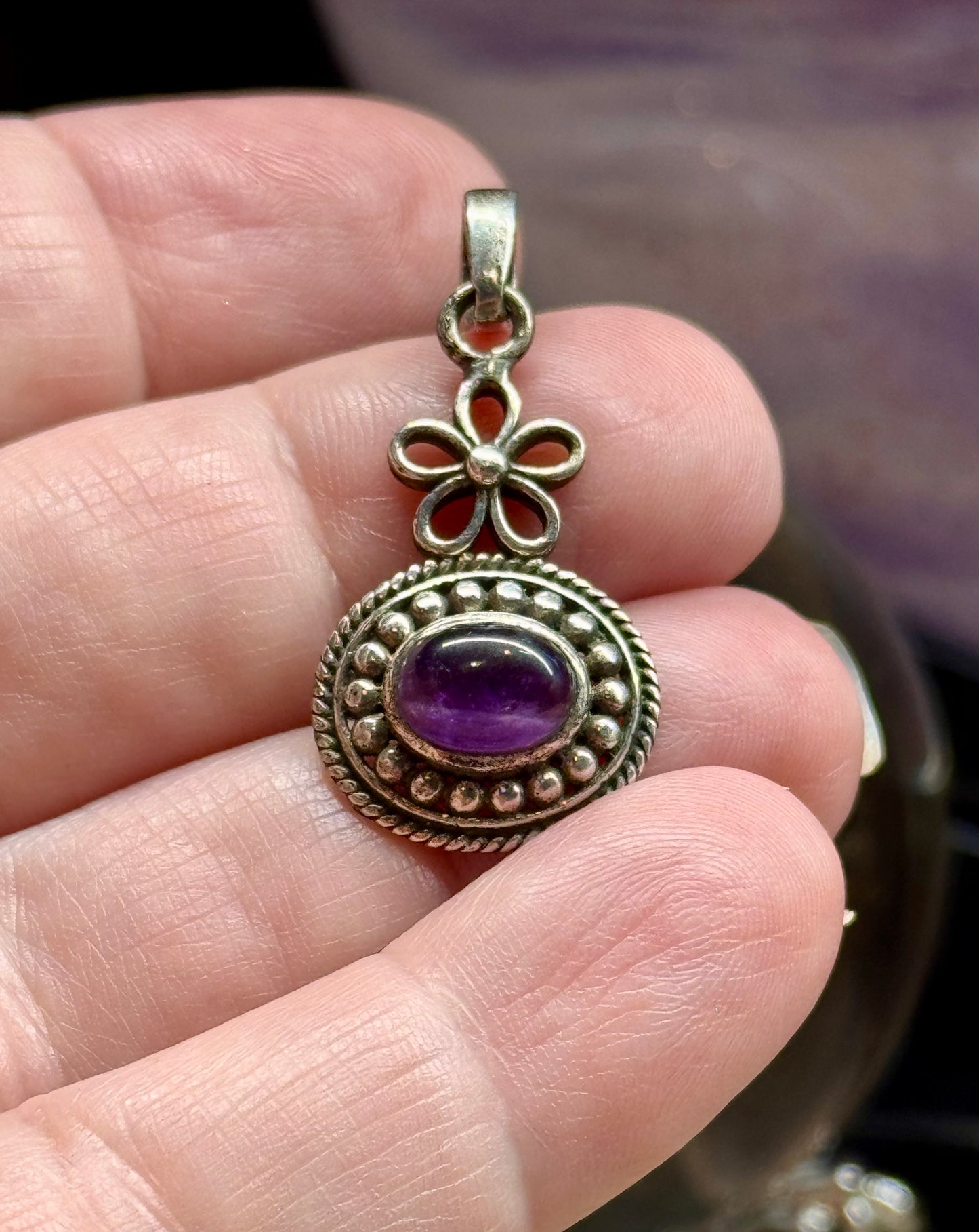 Pendentif d’améthyste