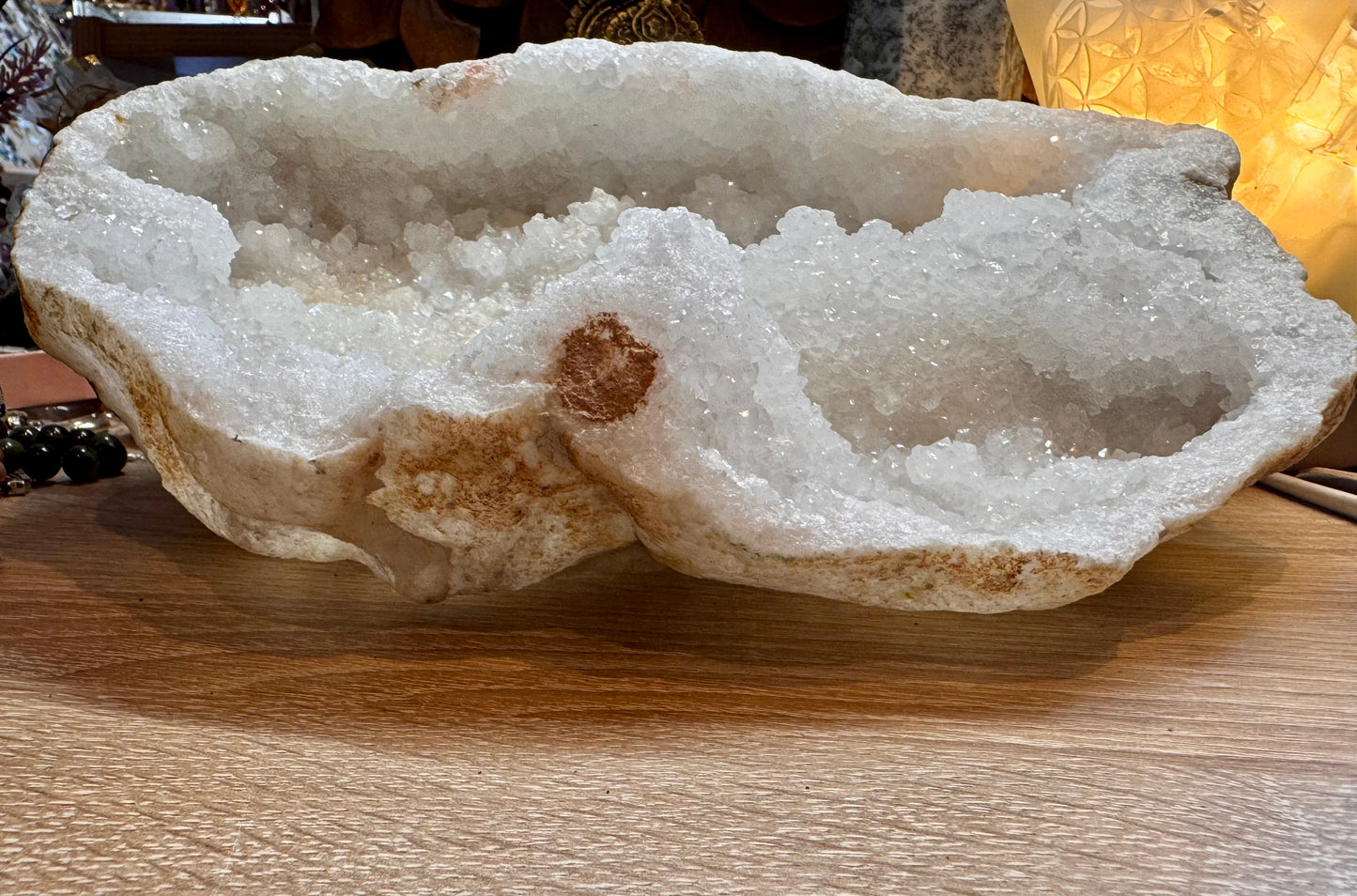 Géode de Quartz Blanc