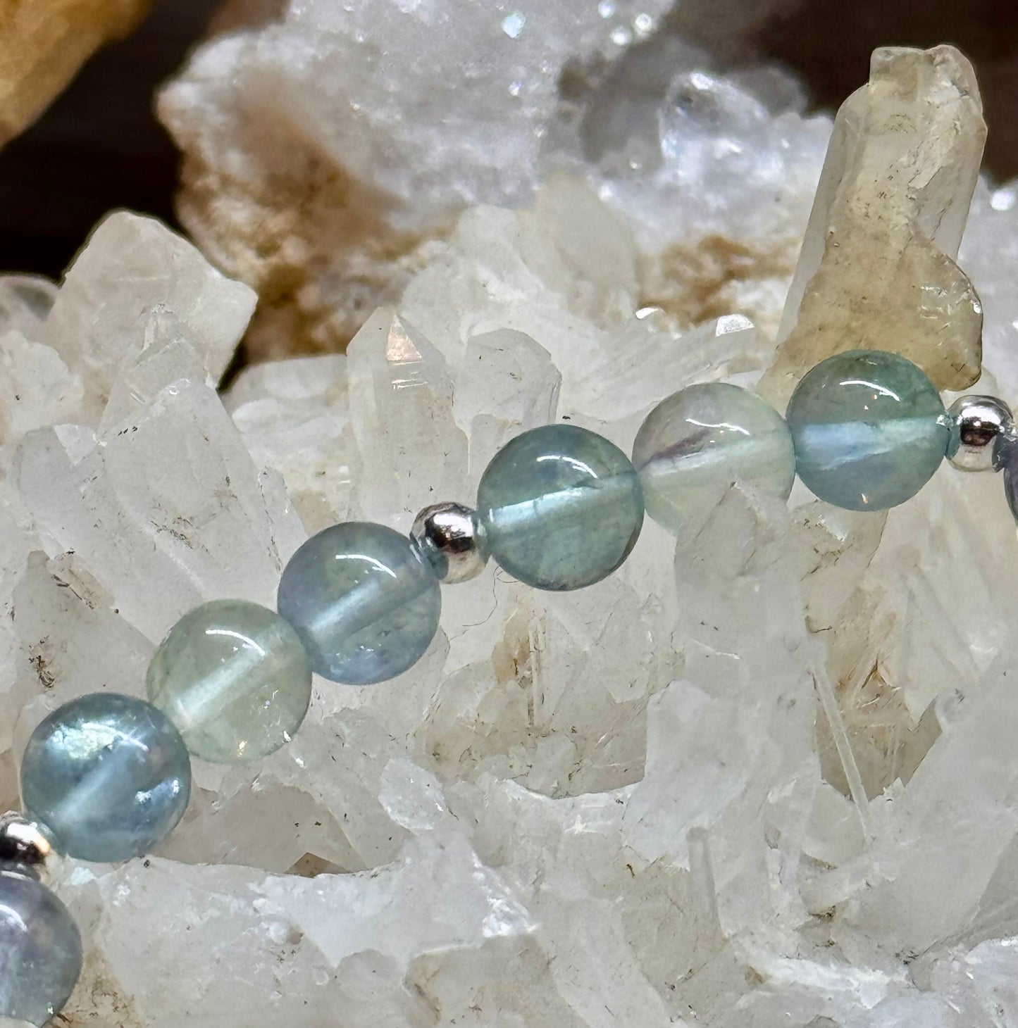 Bracelet de fluorine "Concentration et Liberté"