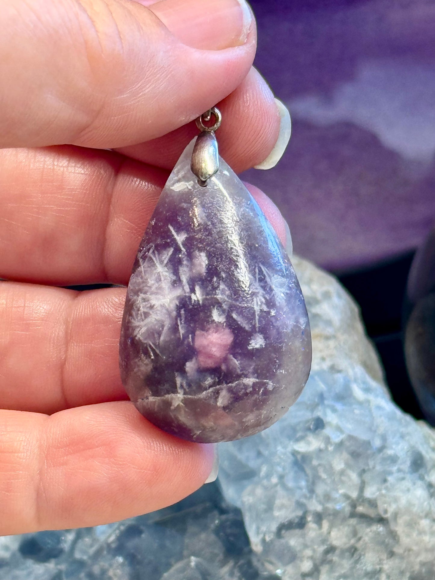 Pendentif de Lépidolite