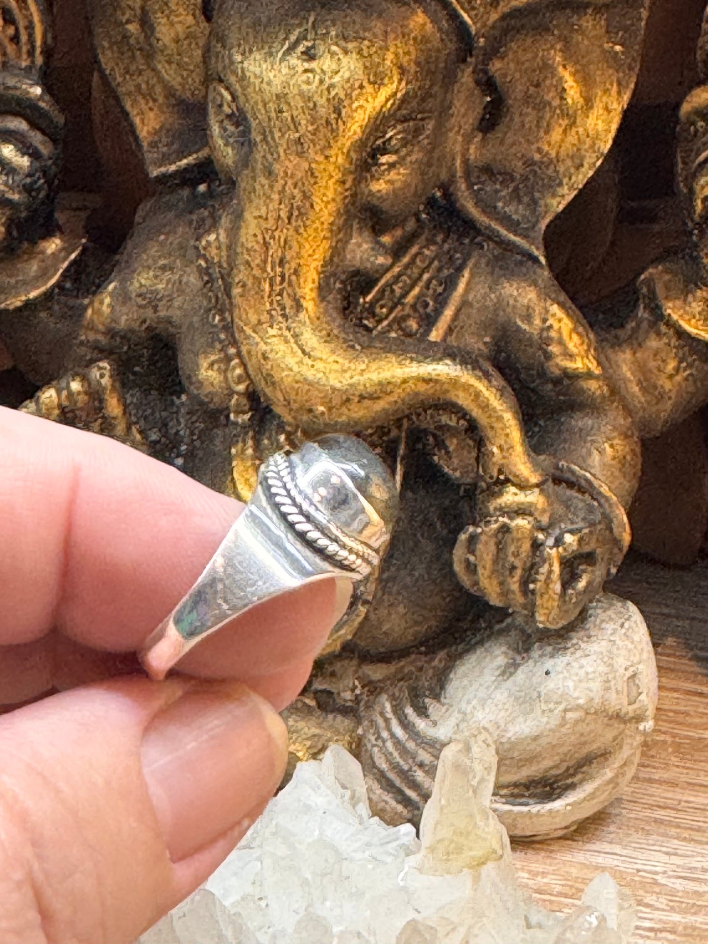 Chevalière labradorite