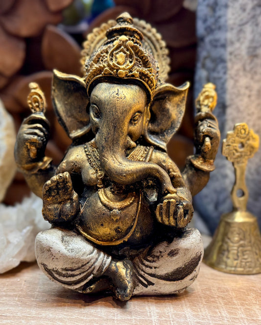 Ganesh en résine blanc