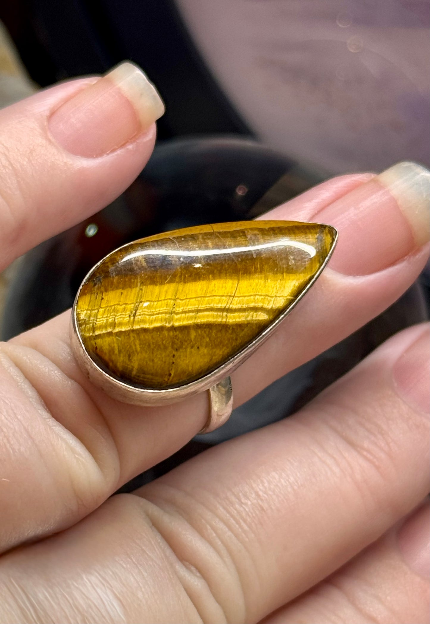 Chevalière en Œil de tigre