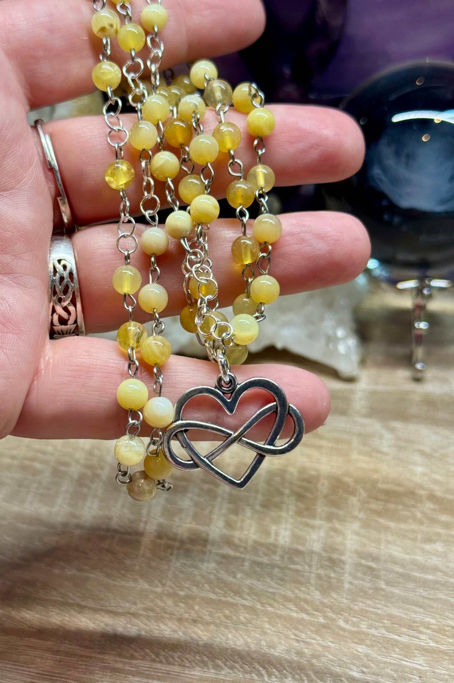 Rosaire en Opale Jaune