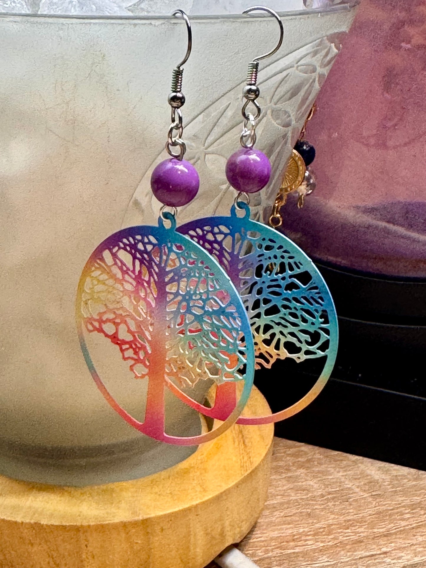 Boucles d’oreilles en couleurs